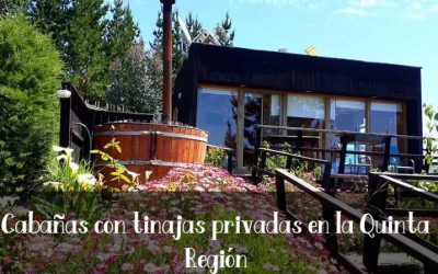 Cabañas con tinajas privadas en la Quinta Región