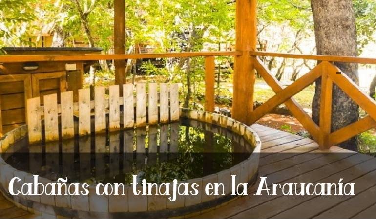 Cabañas con tinajas en la Araucanía